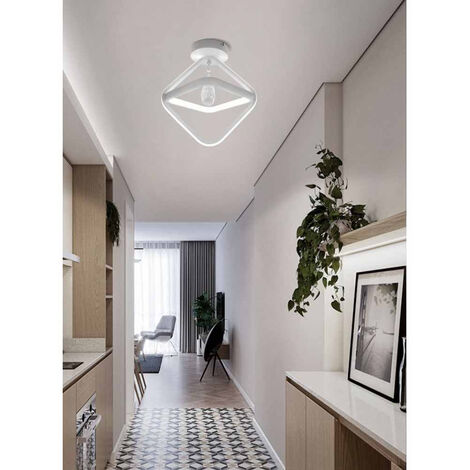 BES-34349 - Plafoniere - beselettronica - Plafoniera LED Da Soffitto 32W  Luce Bianca Lampada Da Parete Interni Quadrata