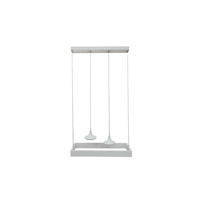 Image of Trade Shop Traesio - Trade Shop - Lampadario Led Moderno Minimal Lampada Sospensione 32 w Luce Fredda Lp-08 Bianco
