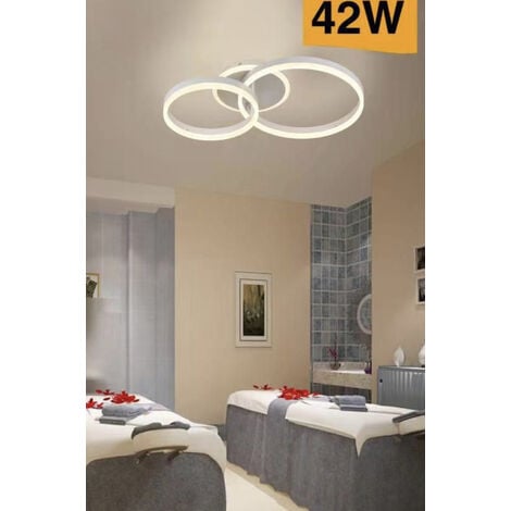 Lampadario led da soffitto super sottile con 6 luce a cerchi