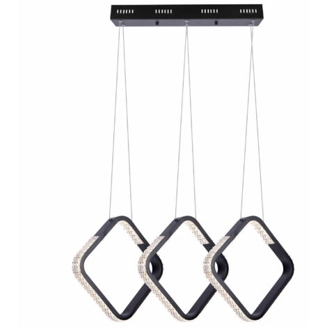 Lampadario LED quadrati nero Kaja HILD K-8160 54W