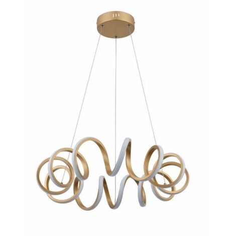 Lampadario LED Reality Loop oro Ø55 40W 4000K 3200lm