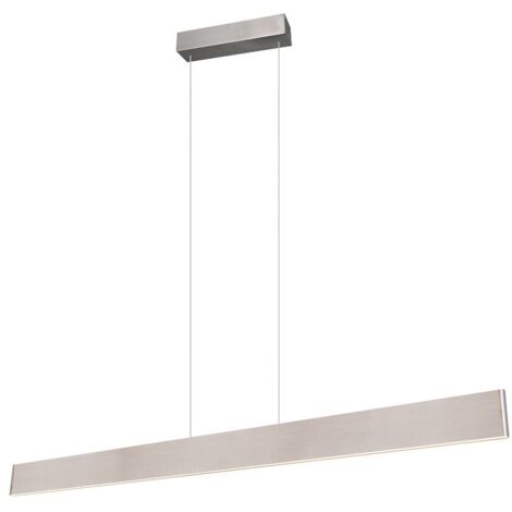 Lampadario lineare 150cm nichel LED 35W CCT Trio Galway