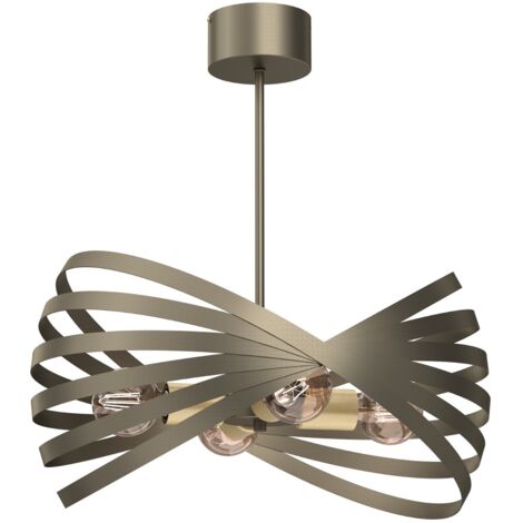 Lampadario Luminex Sparkle oro titanio 4xE14 15W IP20