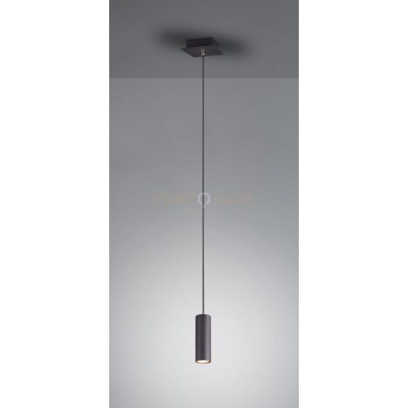 Marley sospensione cilindro metallo nero d. 6CM 1 luce attacco GU10