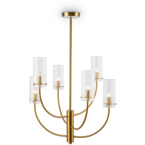 Lampadario Maytoni Arco ottone cristallo 6xG9 Ø61cm glamour