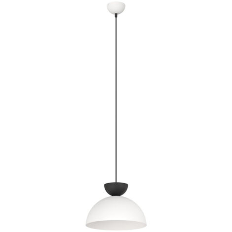 Lampadario Minimal Efesto Acciaio Bianco Nero 1 Luce Gx53 Ip20