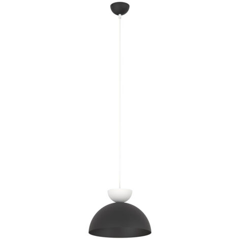 Lampadario Minimal Efesto Acciaio Nero Bianco 1 Luce Gx53 Ip20