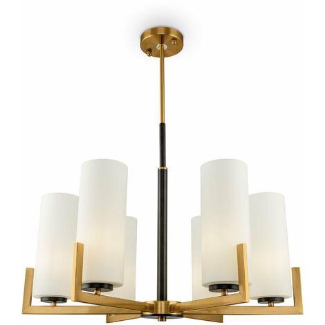 Lampadario Modern in Metallo Fortano Ottone