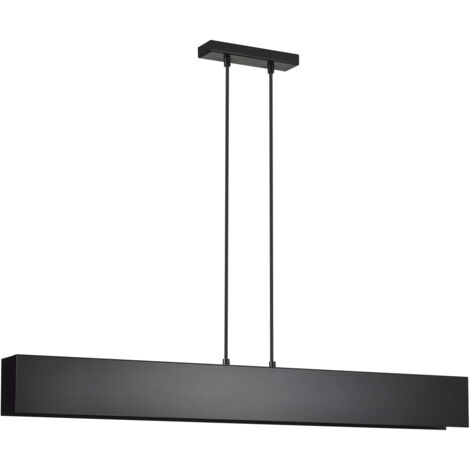 Lampadario Moderno 4 Luci Hachiman In Acciaio Nero