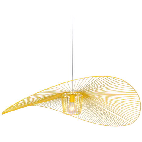 Lampadario moderno a filo giallo Kaja Kapelusz KP-21