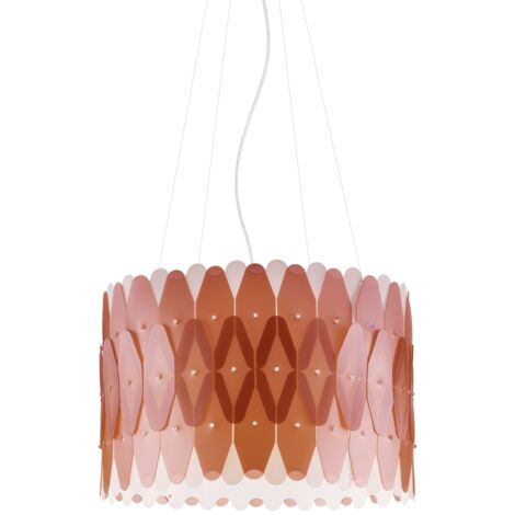 Lampadario Moderno Amanda Polilux ® Rame E Metallo Cromo 3 Luci E27