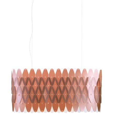 Lampadario Moderno Amanda Polilux ® Rame E Metallo Cromo 6 Luci E27