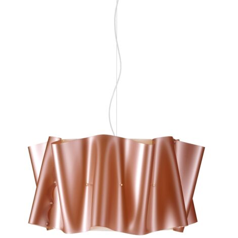 Lampadario Moderno Folio Polilux ® Rame E Metallo Cromo 5 Luci E27