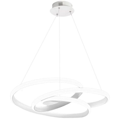 Lampadario moderno gea luce diva ss b led alluminio lampada sospensione