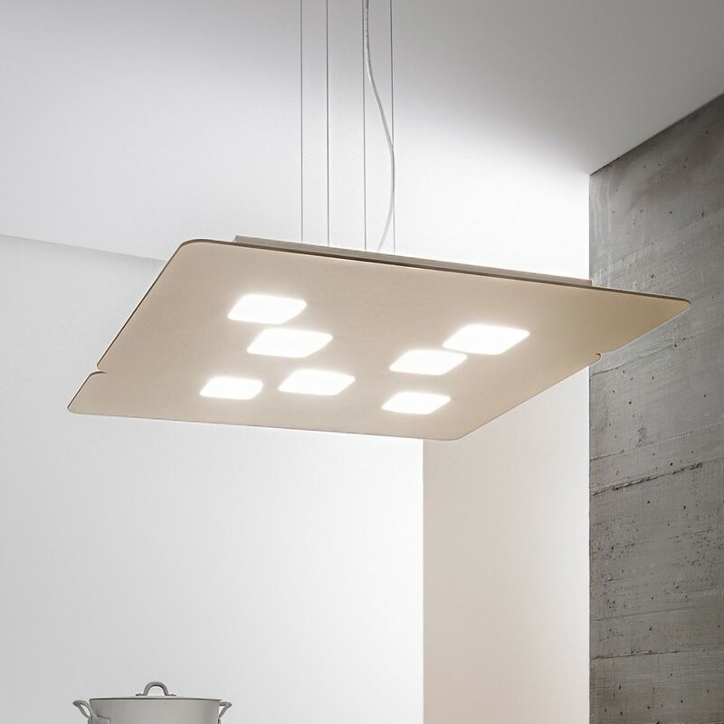Lampadario moderno Gea Luce giselle s t gx53 led metallo lampada soffitto biemissione