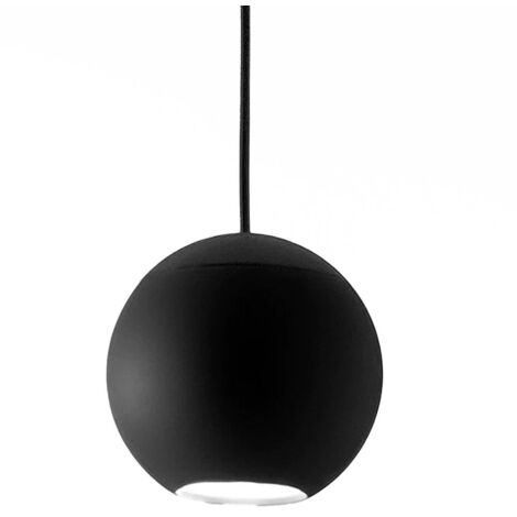 Lampadario moderno gea luce guya s1 led nero alluminio sospensione lampada soffitto