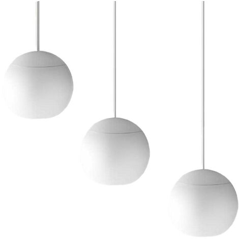 Lampadario moderno gea luce guya s3 b led alluminio sospensione