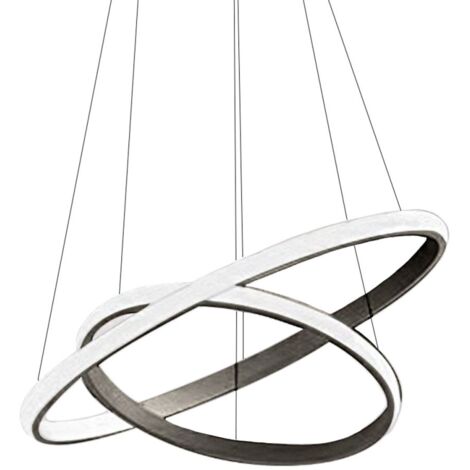 Lampadario moderno gea luce iole s2 t 42w led alluminio sospensione