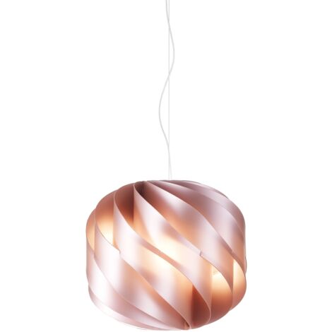 Lampadario Moderno Globe Polilux ® Pink Metal E Metallo Cromo 2 Luci E27
