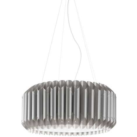 Lampadario Moderno Louise Polilux ® Argento E Metallo Cromo 3 Luci E27