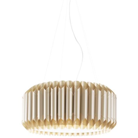Lampadario Moderno Louise Polilux ® New Gold E Metallo Cromo 5 Luci E27