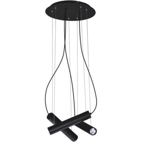 Lampadario moderno nero 3 luci GU10 Kaja Mile K-4401