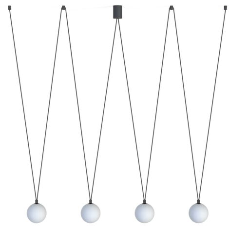 Lampadario moderno Nowodvorski SLING IV 4 sfere bianche