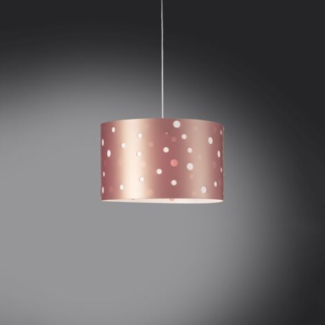 Lampadario Moderno Pois Polilux ® Pink Metal Materie Plastiche Bianco 5 Luci E27