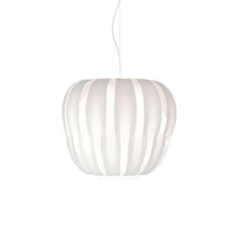 Lampadario Moderno Queen Polilux ® Bianco E Metallo Cromo 2 Luci E27