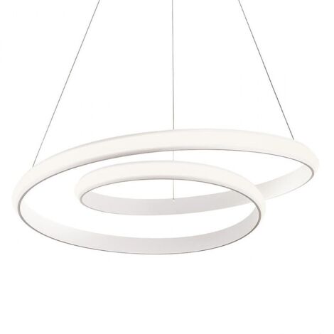 Lampadario moderno redo group torsion 01 4360 led alluminio dimmerabile