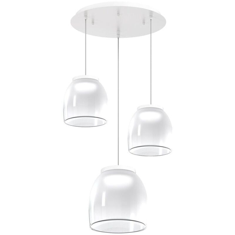Lampadario moderno top light drum 1192 bi s3 tmix