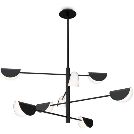 Lampadario Mollis Maytoni MOD126PL-08B nero 8 luci