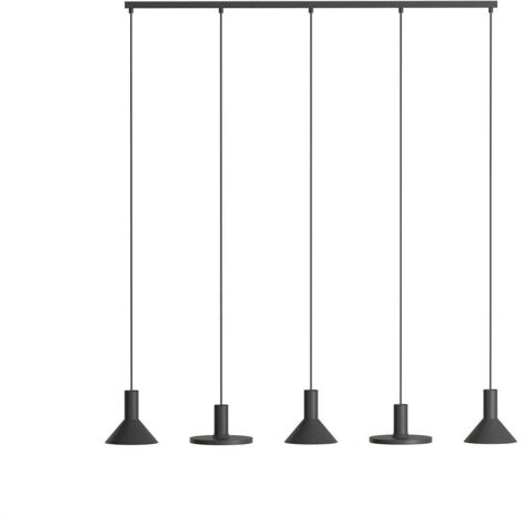 Lampadario nero da tavolo Nowodvorski Hermanos V 5xGU10