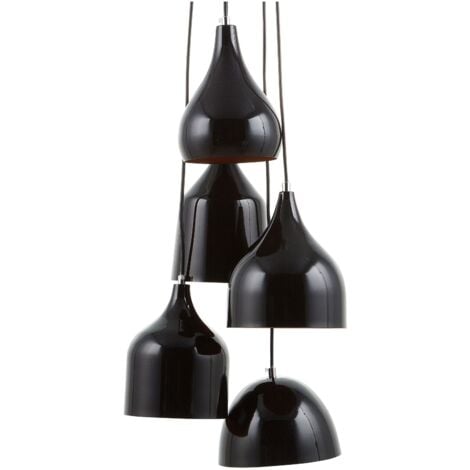 Lampadario nero Savio