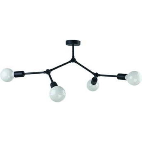 Lampadario Nowodvorski Twig nero 4xE27 in metallo