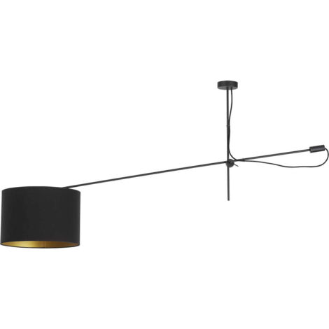 Lampadario Nowodvorski Viper nero oro tessuto E27