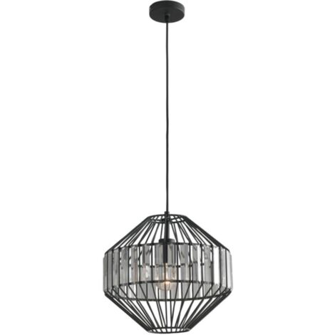 LAMPADARIO OPIUM E27 D.33,5XH130CM METALLO/VETRO.