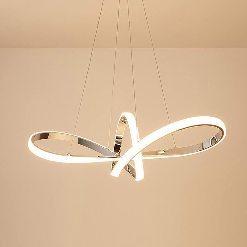 Image of Lampadario Plafoniera a Sospensione illuminazione a Led Design Moderno ambienti Domestici e commerciali luce calda 3000K
