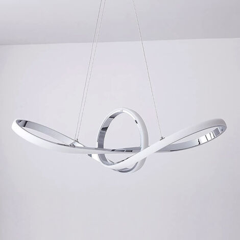 Lampadario Plafoniera a Sospensione illuminazione a Led Design Moderno ambienti Domestici e commerciali luce bianca fredda 6500K