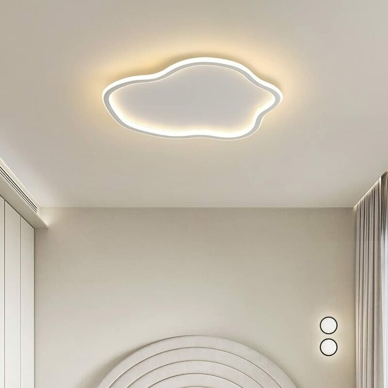 Image of Lampadario Plafoniera Illuminazione a Led Stile Moderno da 43W Luce Per Soffitto forma Nuvola luce Calda 3000K