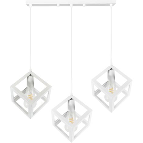 Lampadario Polux Sweden bianco metallo 3xE27