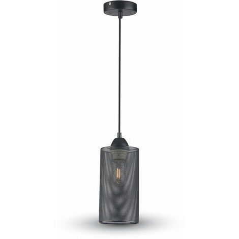 Lampadario Portalampada 1MT E27 Ф130mm - Metallo traforato - Mod VT-7132