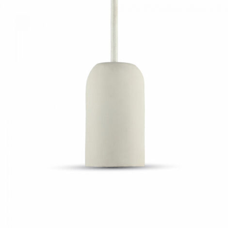 Lampadario Portalampada Pendente Lampada A Sospensione Colore Bianco Vt-7668