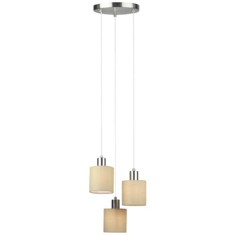Lampadario Rabalux Natina 3 luci E14 bronzo Ø33cm H117cm