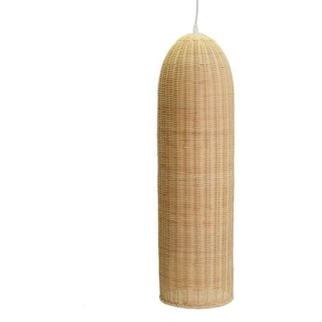 Lampadario rattan naturale