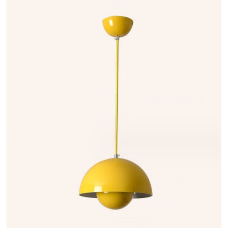 Image of Lampadario a Sospensione Moderna Lampada a Sospensione Semplice Regolabile Lampada a Soffitto Metallo Giallo