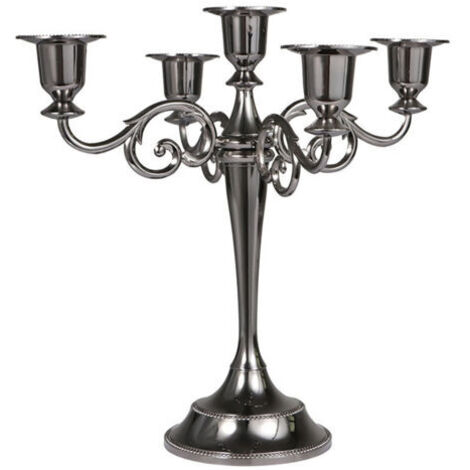 Lampadario retrò americano - Nero, 5 luci