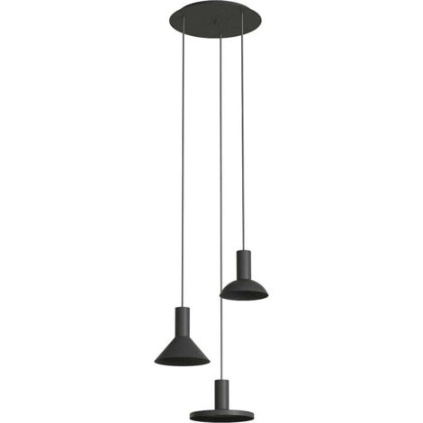 Lampadario soffitto 3 luci nero Nowodvorski Hermanos III