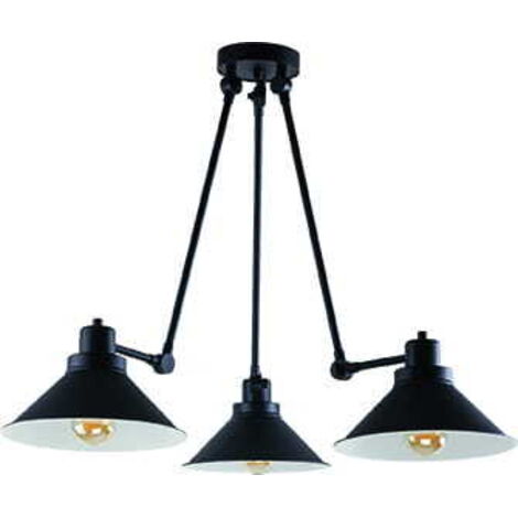 Lampadario soffitto Nowodvorski Techno nero 3xE27 160cm