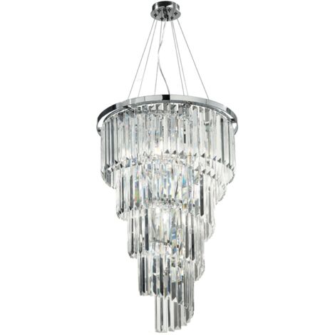 Lampadario sospensione classico 10 luci - ALEXANDER in cristallo 50 cm